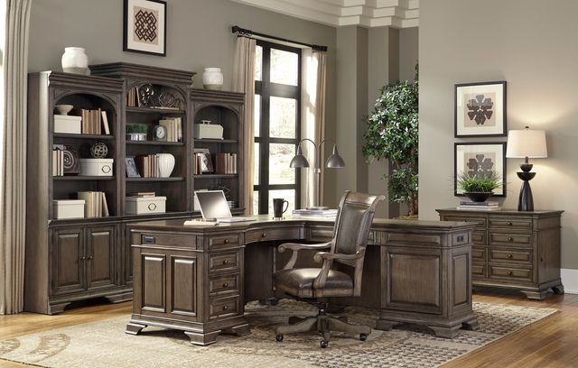 Aspenhome® Arcadia Truffle Door Bookcase-2