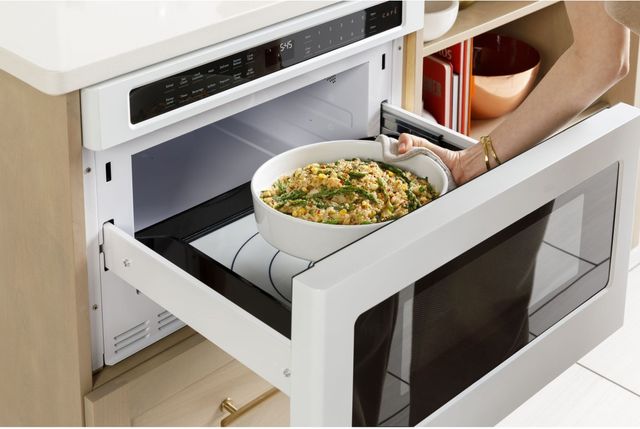 Café™ 1.2 Cu.Ft. Matte White Built In Microwave Drawer-4
