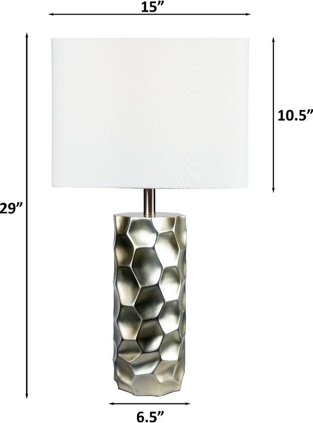 Crown Mark Chrome 27" Table Lamp-2