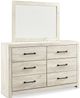 Signature Design by Ashley® Cambeck 6-Piece Whitewash White King Panel Bed Set-2