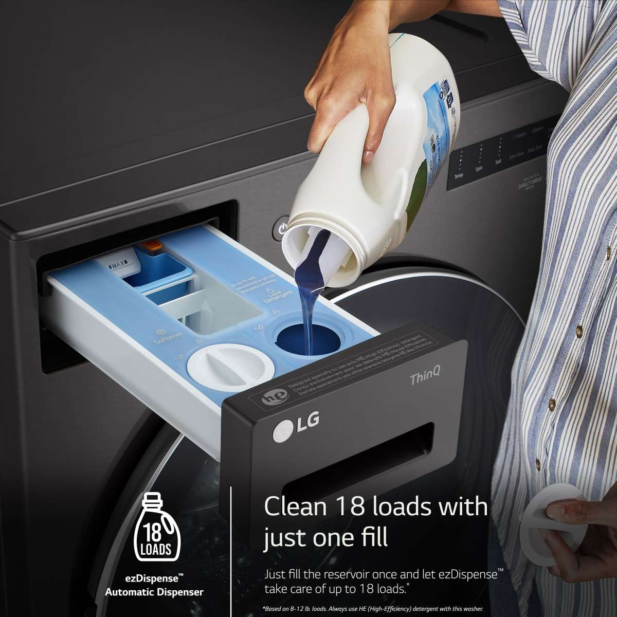 LG Black Steel Front Load Washer & Electric Dryer | Jarvis