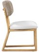 TOV Furniture Bobbie Cream/Gray Dining Side Chair-3
