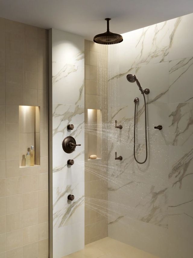 Brizo Essential™ Venetian Bronze® 11" Classic Round Single-Function Raincan Shower Head-4