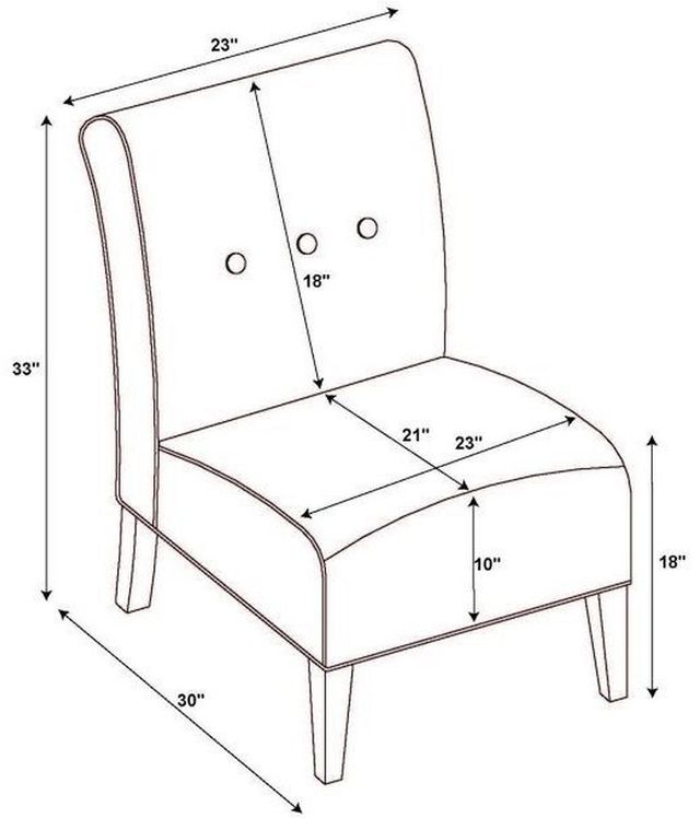 Linon Coco Gray Accent Chair-2