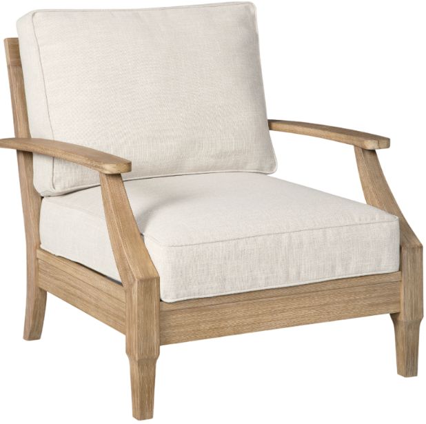 Signature Design by Ashley® Carter Hall Beige Fabric/Wooden Outdoor Chair