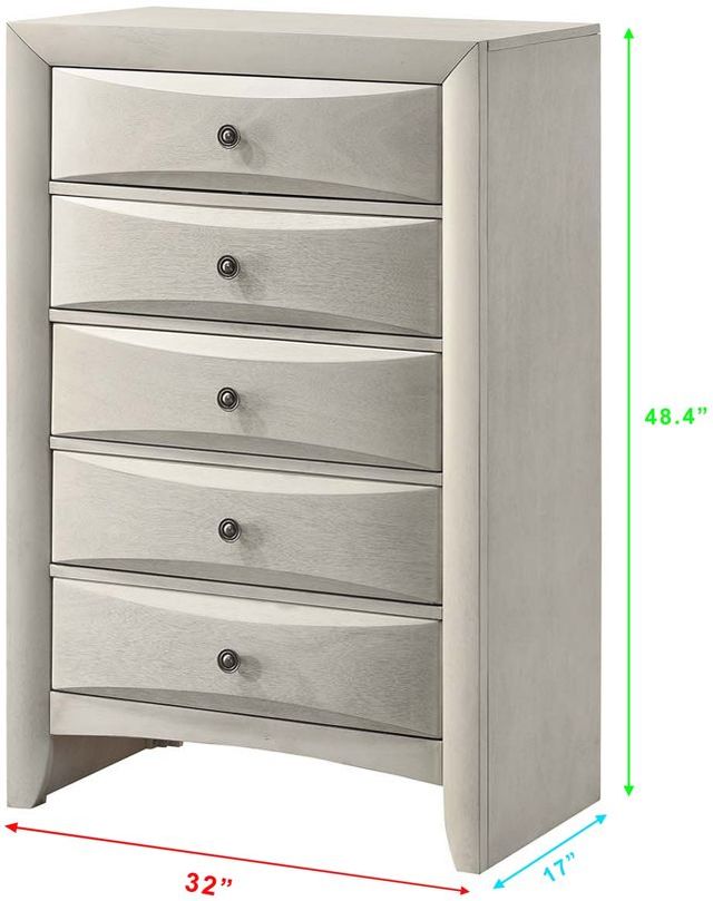 Crown Mark Emily White Chest-2