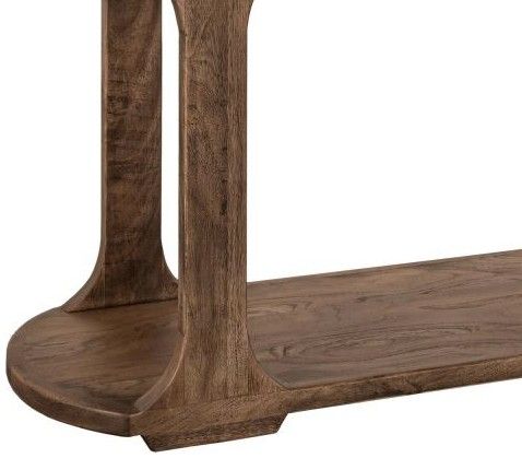 International Furniture Direct Balam Stained Brown Sofa Table-3