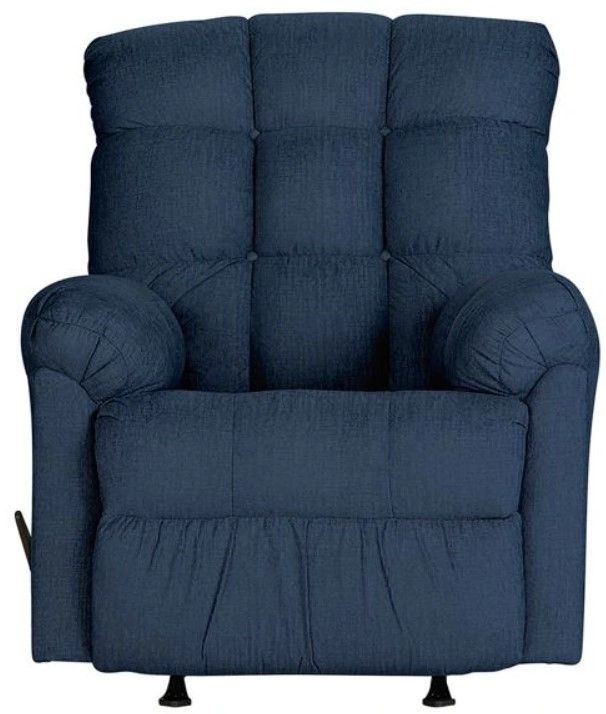 Hughes Furniture® 400 Contour Sapphire Rocker Manual Recliner-1
