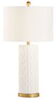 Chelsea House Andreu White Glaze Table Lamp-0