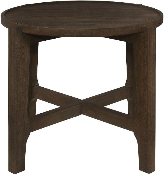 Coaster® Cota Dark Brown Round End Table-1
