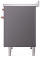 Ilve® Nostalgie II Series 40" Graphite Matte Pro Style Induction Range-4