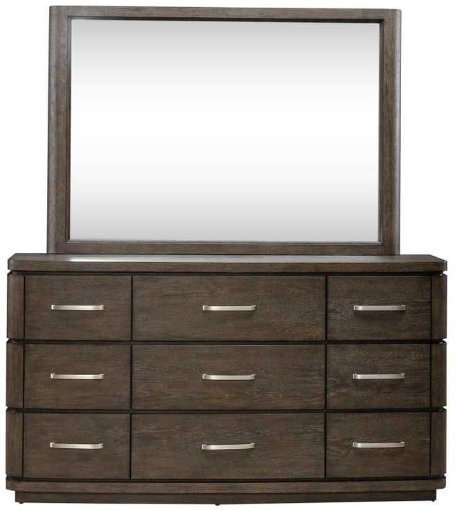 Liberty Furniture Cascade Falls Satin Espresso Dresser and Mirror-2