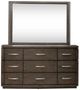 Liberty Furniture Cascade Falls Satin Espresso Dresser and Mirror-2