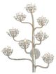 Currey & Company Agave Americana Contemporary Silver Leaf Wall Sconce-1
