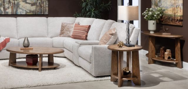 Magnussen Home® Tanner Tawny Brown Round End Table-1