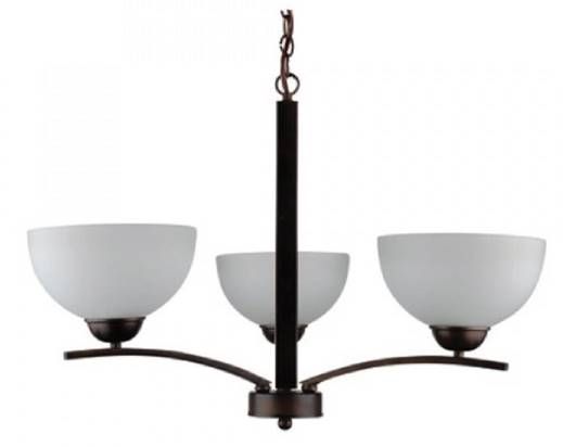 YHD Alta Peak Robust Coffee Brown 3-Light Chandelier-2