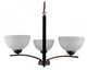 YHD Alta Peak Robust Coffee Brown 3-Light Chandelier-2