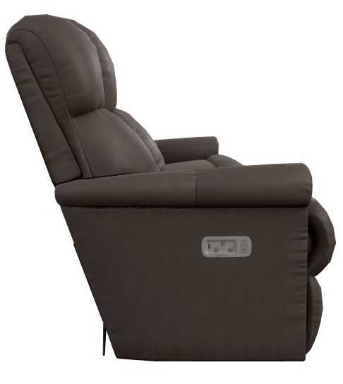 La-Z-Boy® Pinnacle Umber Leather Power Wall Reclining Sofa with Headrest-3