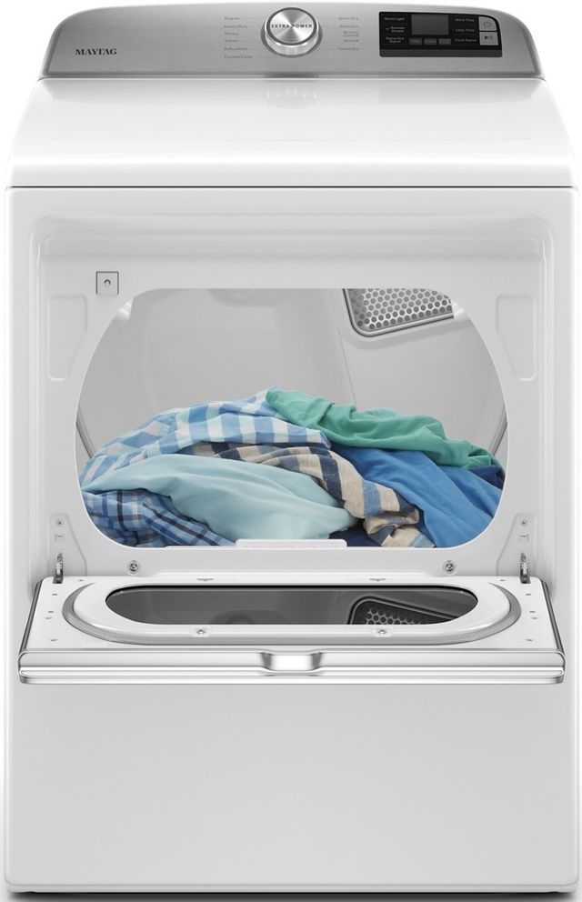 Maytag® 7.4 Cu. Ft. White Front Load Electric Dryer-2