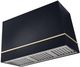 AGA Loge 48" Gloss Black Wall Mounted Range Hood  with Polished Brass Trim-0