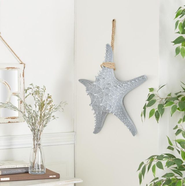 Deco Marche Gray 20'' Starfish Wall Decor-4