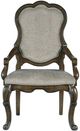 Signature Design by Ashley® Maylee Dark Brown Upholstered Dining Arm Chair-1
