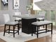 Crown Mark Sebastian Black/Gray Counter Height Chair-1