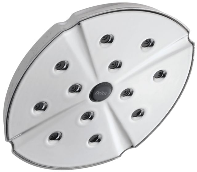 Delta Universal Showering Chrome 2.5 GPM H2Okinetic® Single-Setting Raincan Shower Head-0