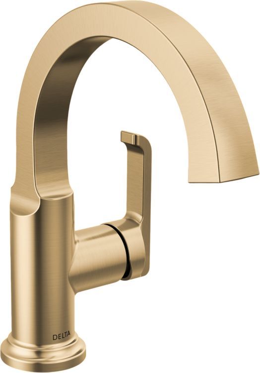 Delta Tetra™ Lumicoat® Champagne Bronze Single Handle Bathroom Faucet-0