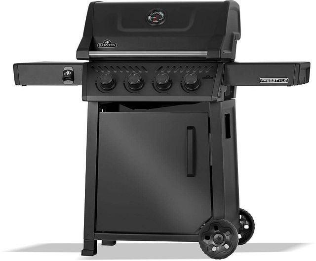 Napoleon Freestyle™ 425 4-Burner Matte Black Freestanding Liquid Propane Grill-2