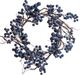 A & B Home Blue Dia Blue Berry Wreath-0