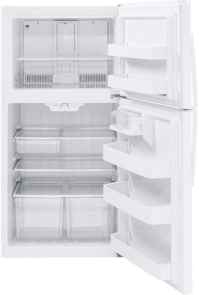 GE® 33 in. 21.1 Cu. Ft. White Top Freezer Refrigerator-3