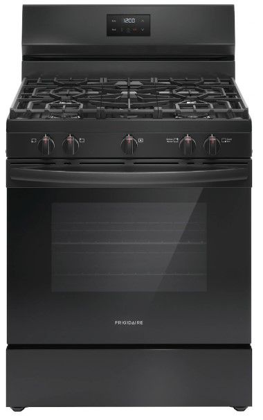 Frigidaire® 30" Black Freestanding Gas Range-0