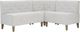 Powell® Auden 3-Piece Light Gray Nook Corner Bench Set-3