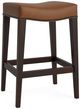 Bassett® Furniture Customizable Vail 18" Leather Saddle Counter Stool-0