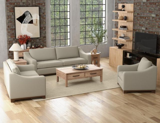 International Furniture Direct Natural Parota Beige Loveseat-1