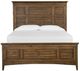 Magnussen Home® Bay Creek Toasted Nutmeg Queen Panel Bed with Storage Rails-3