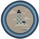 Capel Rugs Hyport Lighthouse Marina 5' Round Throw Rug-0