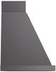 Ilve® Nostalgie II Noblesse 36" Graphite Matte Wall Mounted Range Hood with Burnished Trim-2