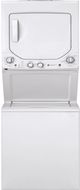 GE® Unitized Spacemaker® 2.3 Cu. Ft. Washer, 4.4 Cu. Ft. Dryer White On White Gas Laundry Center-0