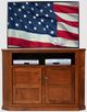 American Heartland Manufacturing Poplar 57" Tall Corner TV Stand-1