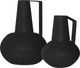 Renwil® Monarda Set of 2 Textured Matt Black Vases-0