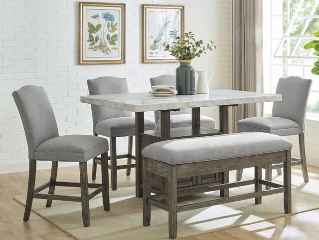 Steve Silver Co. Grayson Driftwood/Gray Counter Stool-1