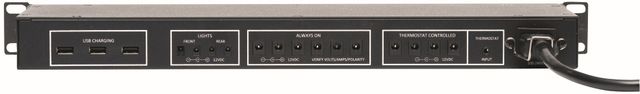 Sanus®  EcoSystem™ Component Series Black Rack Mount Power Supply-1