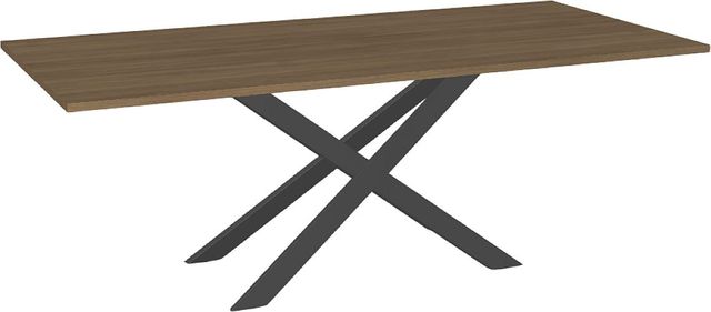Amisco Customizable Ascencio 84" Rectangular Dining Table with 1" Thermo Fused Laminate Top-0