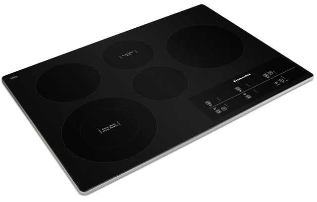 KitchenAid® 30" Stainless Steel Electric Cooktop with Touch-Activated Controls-1