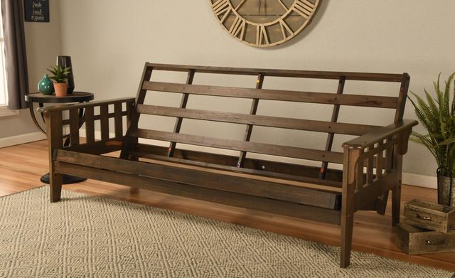 Kodiak Furniture Tucson Rustic Walnut Queen Futon Frame-1