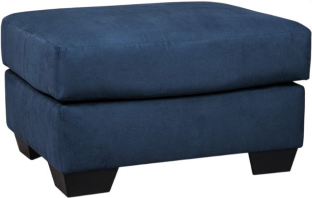 Signature Design by Ashley® Darcy Blue Ottoman-0