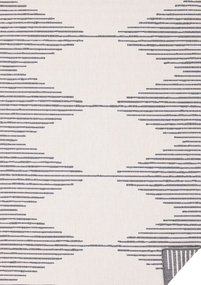Kalora Interiors Bristol Cream/Grey 5'x8' Style 2 Indoor/Outdoor Area Rug-0