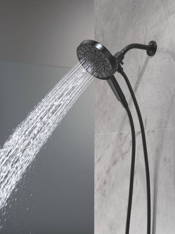 Delta Universal Showering Matte Black 5-Setting In2ition® with ProClean® Spray-1